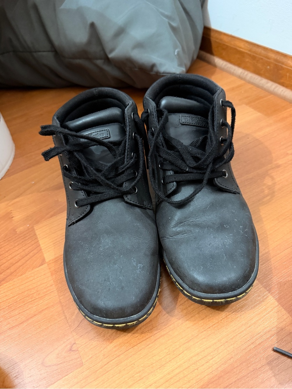 Dr.marten Black Lace-Up Ankle Boots